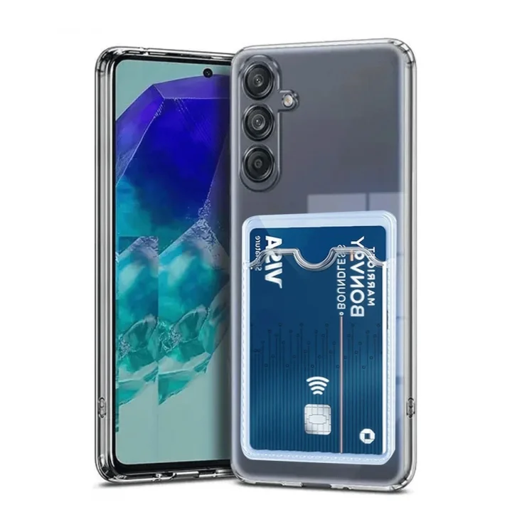 Mey İthalat®  Samsung Galaxy A56 Kılıf Kart Şeffaf Silikon - Şeffaf