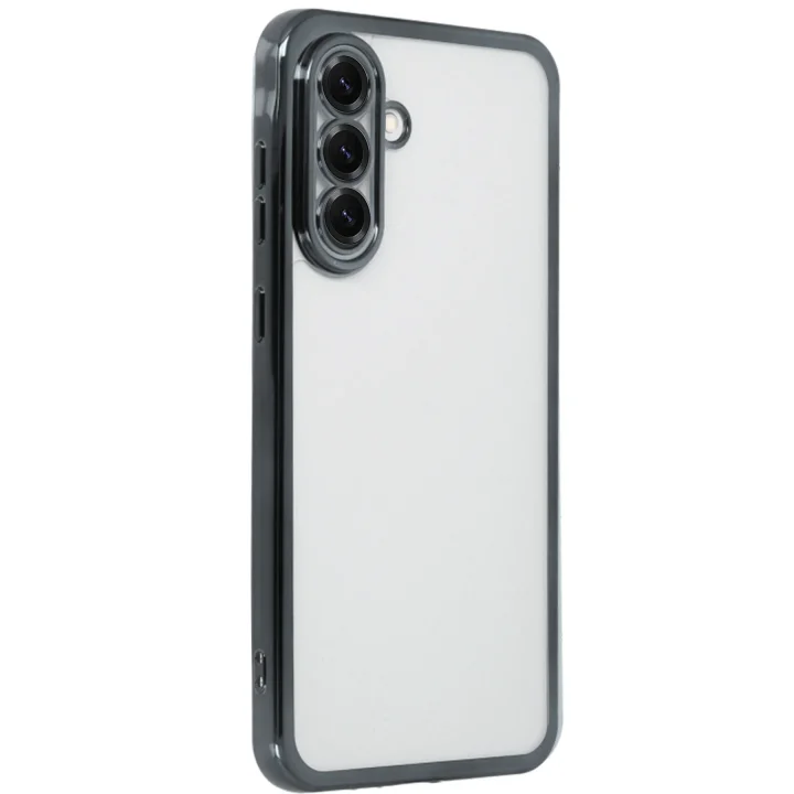 Mey İthalat®  Samsung Galaxy A56 Kılıf  Lensli Silikon - Siyah