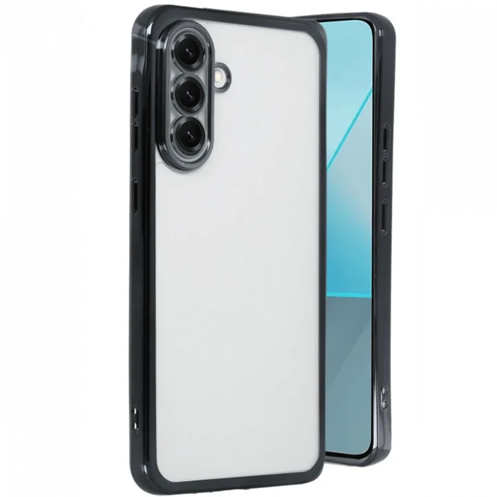 Mey İthalat®  Samsung Galaxy A56 Kılıf  Lensli Silikon - Siyah