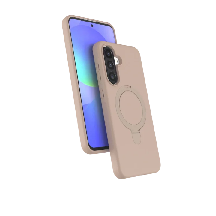 Mey İthalat®  Samsung Galaxy A56 Regal Magsafe Standlı Kapak - Çöl Titanyum