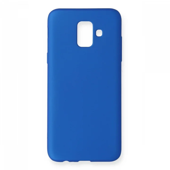 Mey İthalat®  Samsung Galaxy A6 2018 Kılıf First Silikon - Mavi