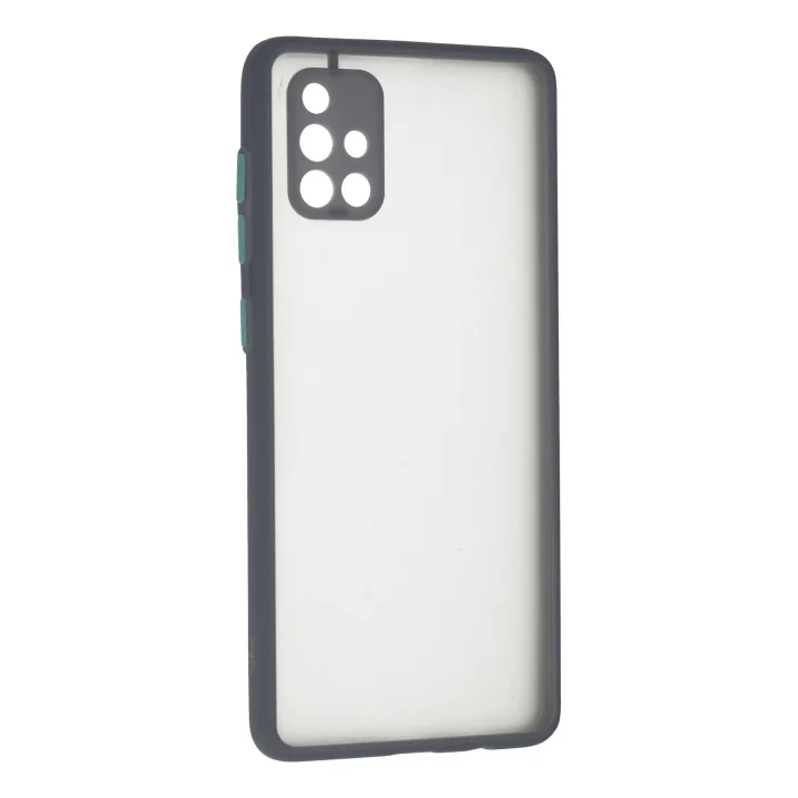 Mey İthalat®  Samsung Galaxy A71 Kılıf Montreal Silikon Kapak - Gri