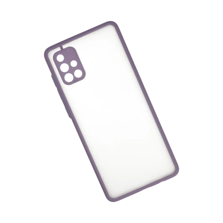 Mey İthalat®  Samsung Galaxy A71 Kılıf Montreal Silikon Kapak - Mor