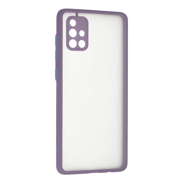 Mey İthalat®  Samsung Galaxy A71 Kılıf Montreal Silikon Kapak - Mor