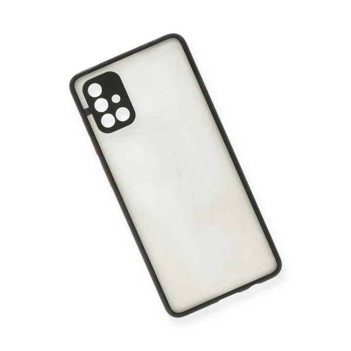 Mey İthalat®  Samsung Galaxy A71 Kılıf Montreal Silikon Kapak - Siyah