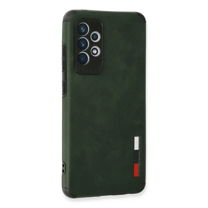 Mey İthalat®  Samsung Galaxy A72 Kılıf Loop Deri Silikon - Yeşil