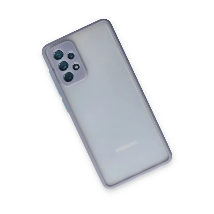 Mey İthalat®  Samsung Galaxy A72 Kılıf Montreal Silikon Kapak - Gri