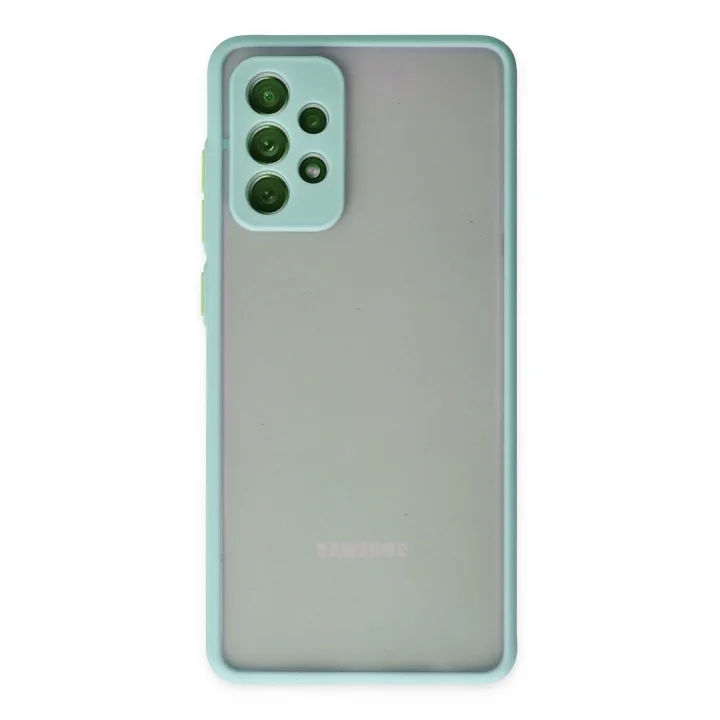 Mey İthalat®  Samsung Galaxy A72 Kılıf Montreal Silikon Kapak - Turkuaz