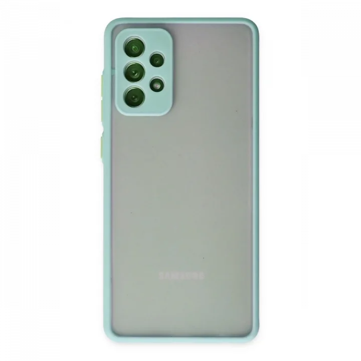 Mey İthalat®  Samsung Galaxy A72 Kılıf Montreal Silikon Kapak - Turkuaz