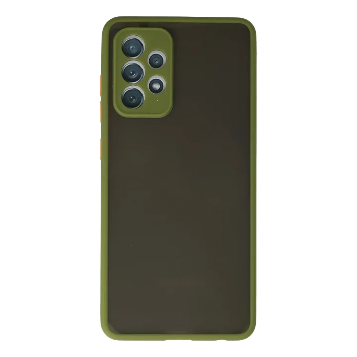 Mey İthalat®  Samsung Galaxy A72 Kılıf Montreal Silikon Kapak - Yeşil