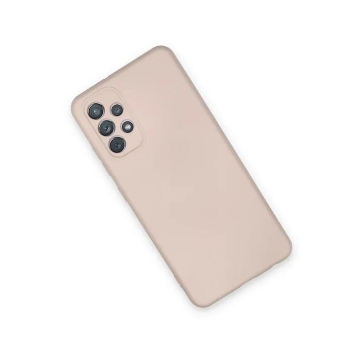 Mey İthalat®  Samsung Galaxy A72 Kılıf Nano içi Kadife Silikon - Pudra