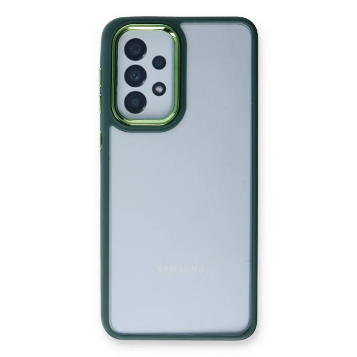 Mey İthalat®  Samsung Galaxy A73 5G Kılıf Dora Kapak - Haki Yeşil