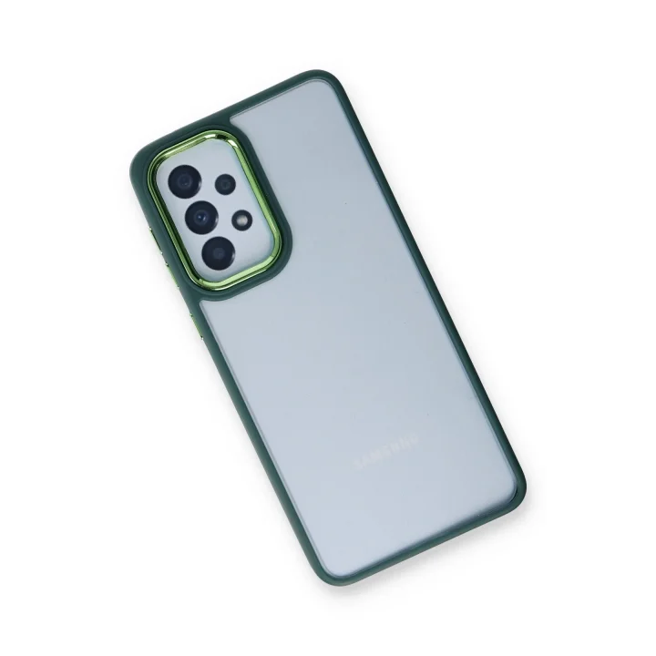 Mey İthalat®  Samsung Galaxy A73 5G Kılıf Dora Kapak - Haki Yeşil