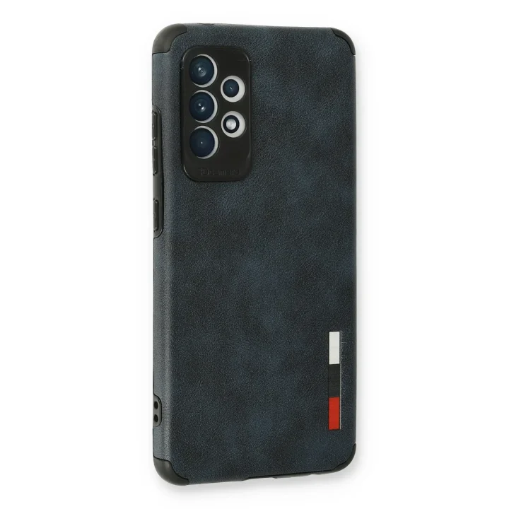 Mey İthalat®  Samsung Galaxy A73 5G Kılıf Loop Deri Silikon - Lacivert