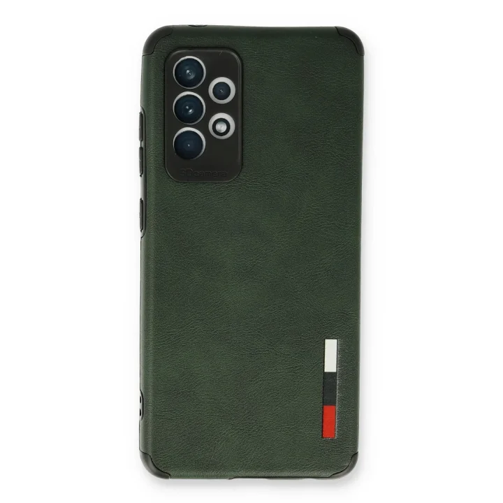 Mey İthalat®  Samsung Galaxy A73 5G Kılıf Loop Deri Silikon - Yeşil