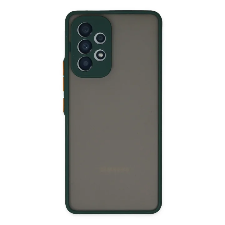 Mey İthalat®  Samsung Galaxy A73 5G Kılıf Montreal Silikon Kapak - Yeşil