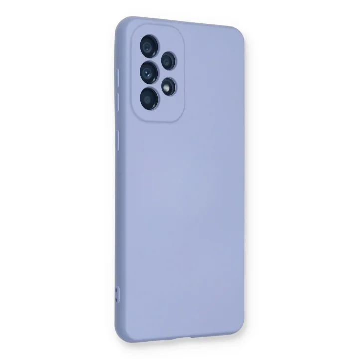 Mey İthalat®  Samsung Galaxy A73 5G Kılıf Nano içi Kadife Silikon - Lila