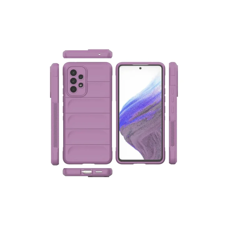 Mey İthalat®  Samsung Galaxy A73 5G Kılıf Optimum Silikon - Mor