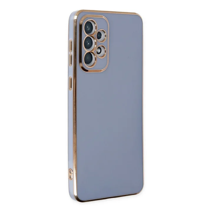 Mey İthalat®  Samsung Galaxy A73 5G Kılıf Volet Silikon - Mavi