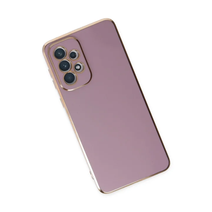 Mey İthalat®  Samsung Galaxy A73 5G Kılıf Volet Silikon - Mor