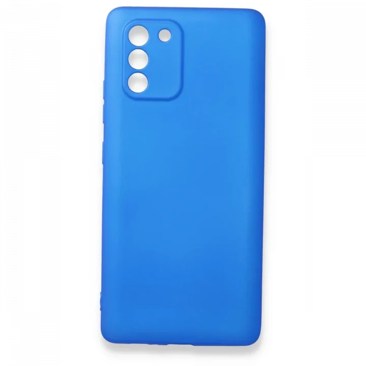 Mey İthalat®  Samsung Galaxy A91 / S10 Lite Kılıf First Silikon - Mavi
