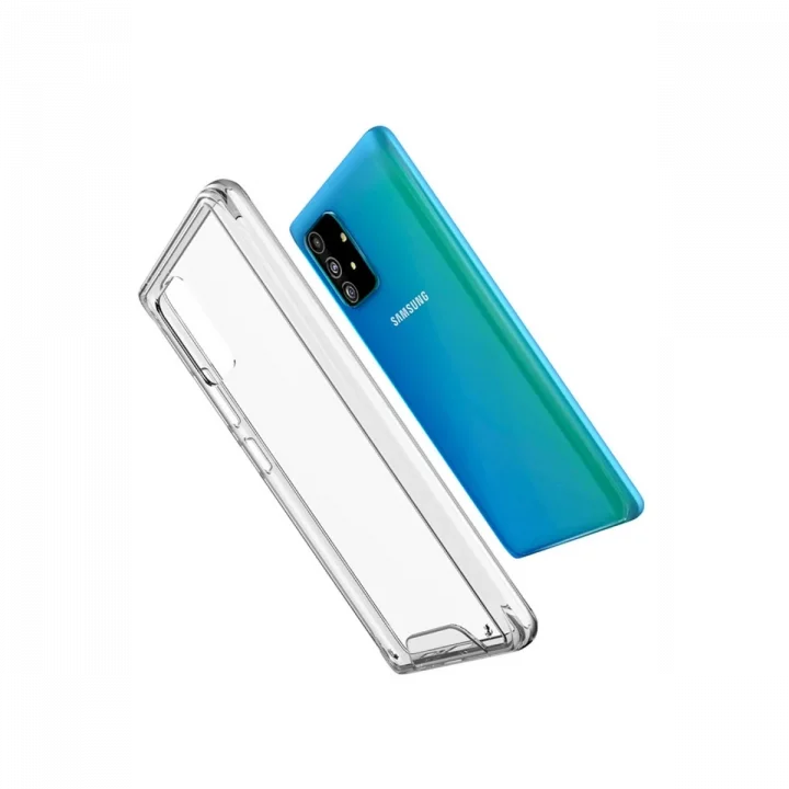 Mey İthalat®  Samsung Galaxy A91 / S10 Lite Kılıf Lüx Şeffaf Silikon