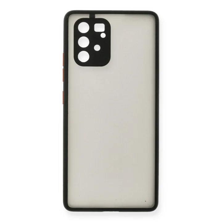 Mey İthalat®  Samsung Galaxy A91 / S10 Lite Kılıf Montreal Silikon Kapak - Siyah