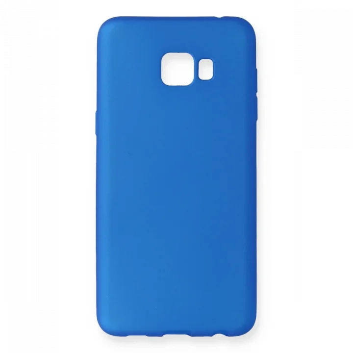 Mey İthalat®  Samsung Galaxy C7 Pro Kılıf First Silikon - Mavi