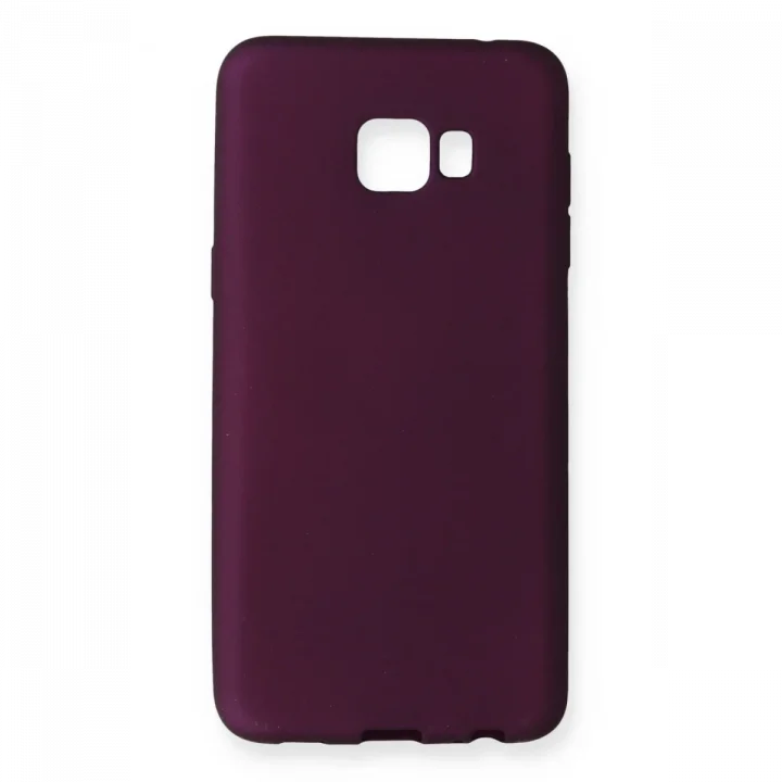 Mey İthalat®  Samsung Galaxy C7 Pro Kılıf First Silikon - Mürdüm