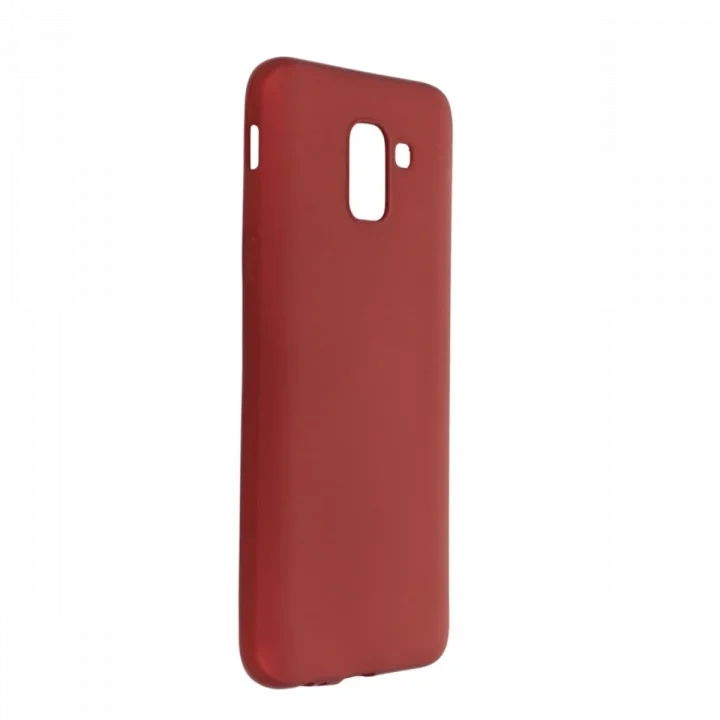 Mey İthalat®  Samsung Galaxy J6 Kılıf First Silikon - Bordo
