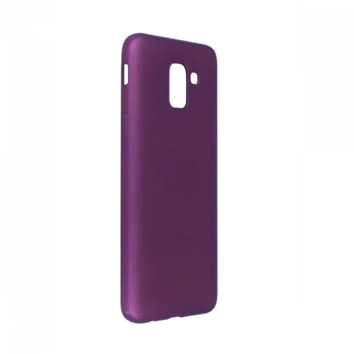 Mey İthalat®  Samsung Galaxy J6 Kılıf First Silikon - Mürdüm