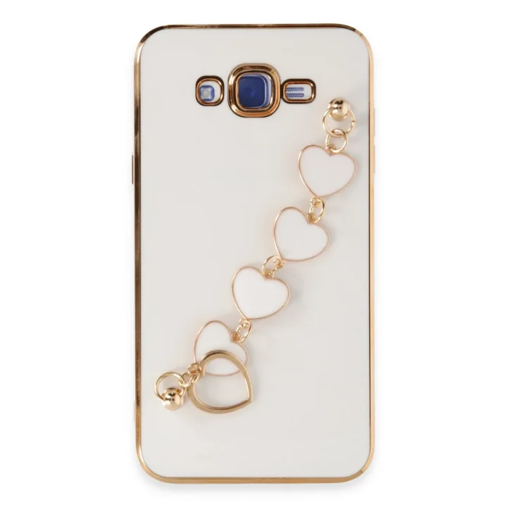 Mey İthalat®  Samsung Galaxy J7 Kılıf Esila Silikon - Beyaz