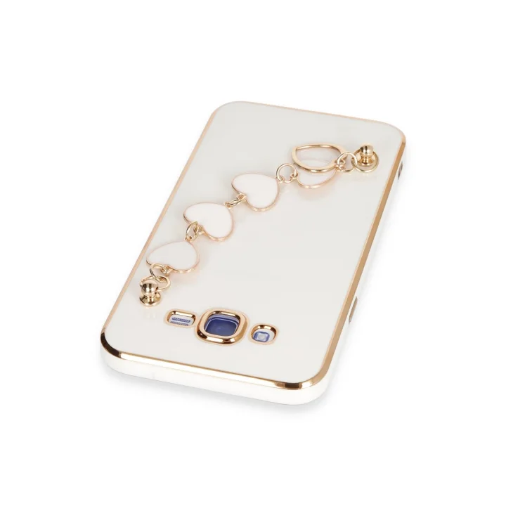 Mey İthalat®  Samsung Galaxy J7 Kılıf Esila Silikon - Beyaz