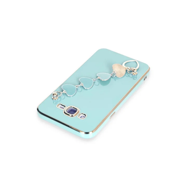 Mey İthalat®  Samsung Galaxy J7 Kılıf Esila Silikon - Su Yeşili