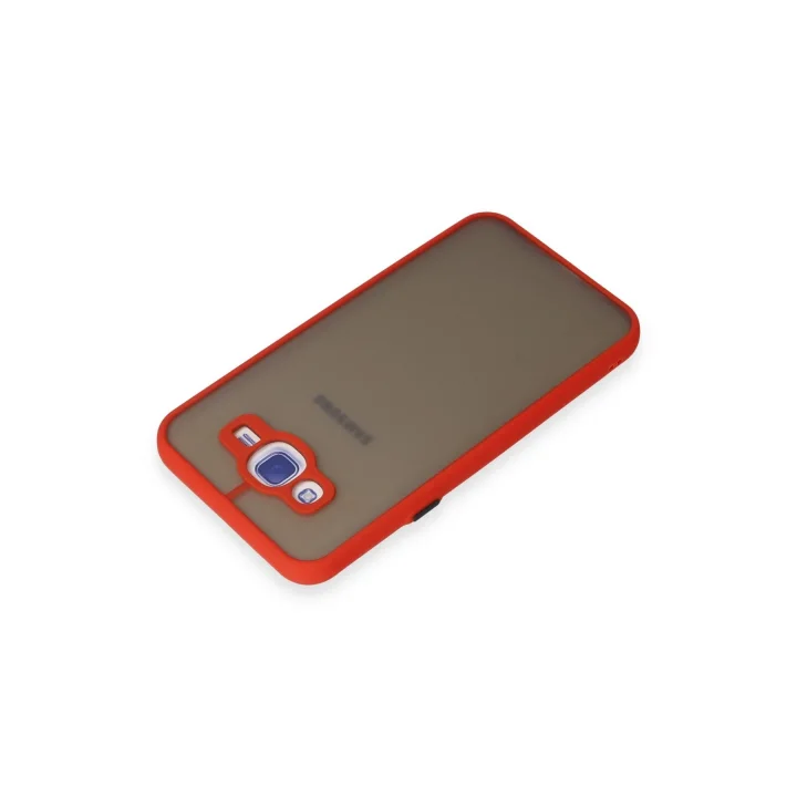 Mey İthalat®  Samsung Galaxy J7 Kılıf Montreal Silikon Kapak - Kırmızı