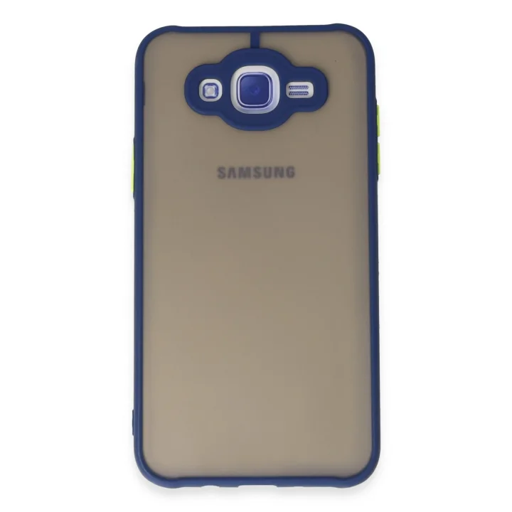 Mey İthalat®  Samsung Galaxy J7 Kılıf Montreal Silikon Kapak - Lacivert