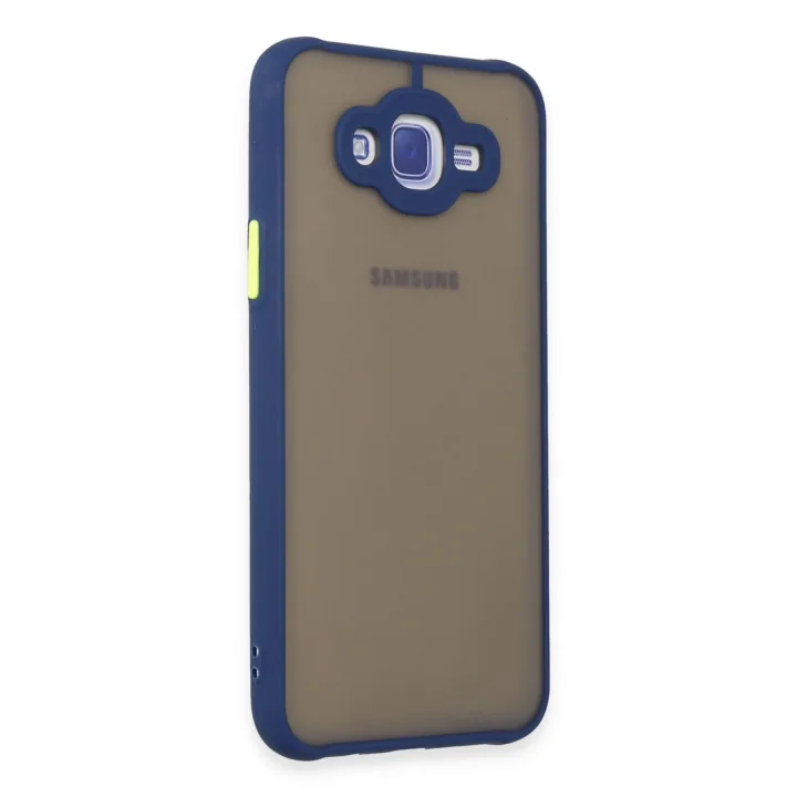 Mey İthalat®  Samsung Galaxy J7 Kılıf Montreal Silikon Kapak - Lacivert