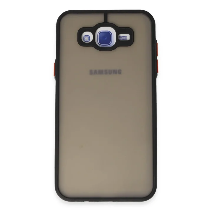 Mey İthalat®  Samsung Galaxy J7 Kılıf Montreal Silikon Kapak - Siyah