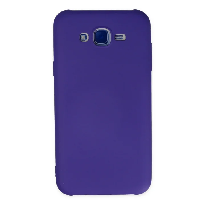 Mey İthalat®  Samsung Galaxy J7 Kılıf Nano içi Kadife Silikon - Mor
