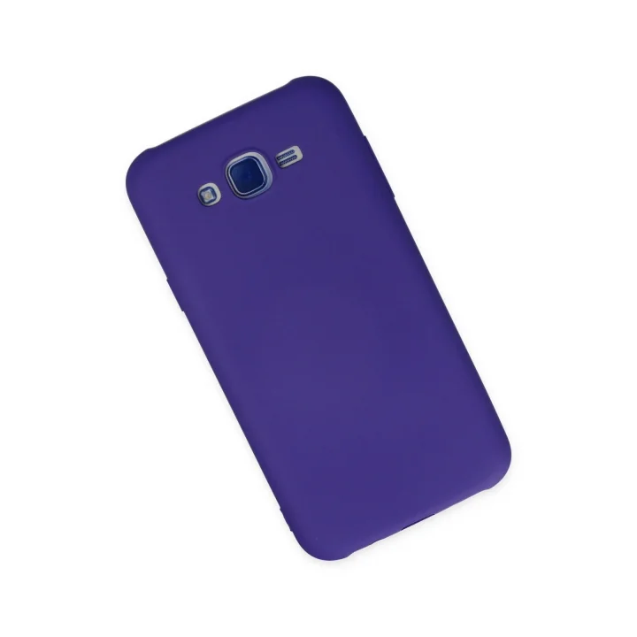Mey İthalat®  Samsung Galaxy J7 Kılıf Nano içi Kadife Silikon - Mor