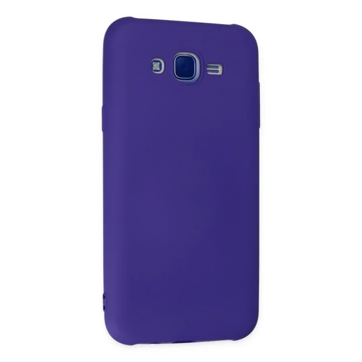 Mey İthalat®  Samsung Galaxy J7 Kılıf Nano içi Kadife Silikon - Mor