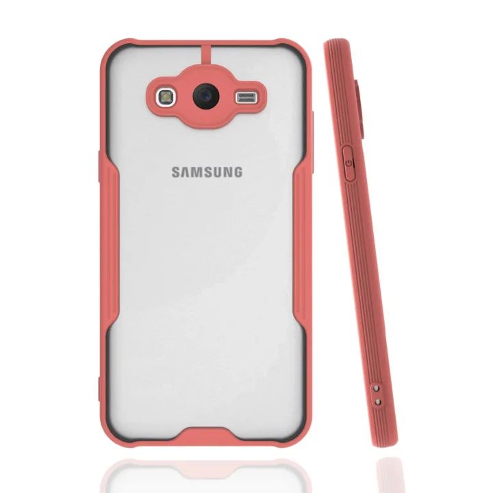 Mey İthalat®  Samsung Galaxy J7 Kılıf Platin Silikon - Pembe