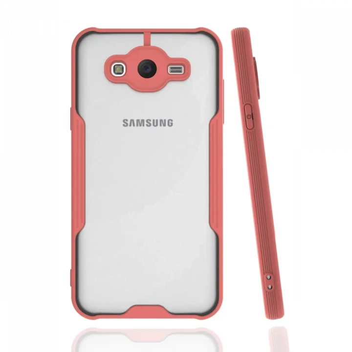 Mey İthalat®  Samsung Galaxy J7 Kılıf Platin Silikon - Pembe