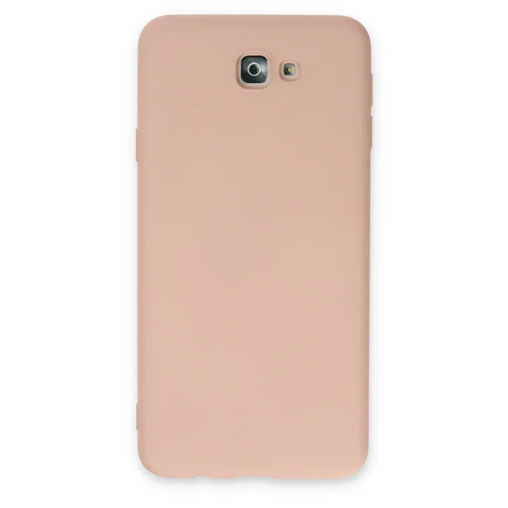 Mey İthalat®  Samsung Galaxy J7 Prime Kılıf Nano içi Kadife Silikon - Pudra