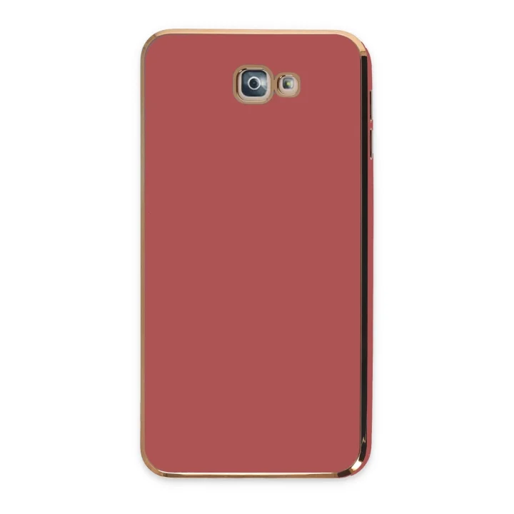 Mey İthalat®  Samsung Galaxy J7 Prime Kılıf Volet Silikon - Kırmızı