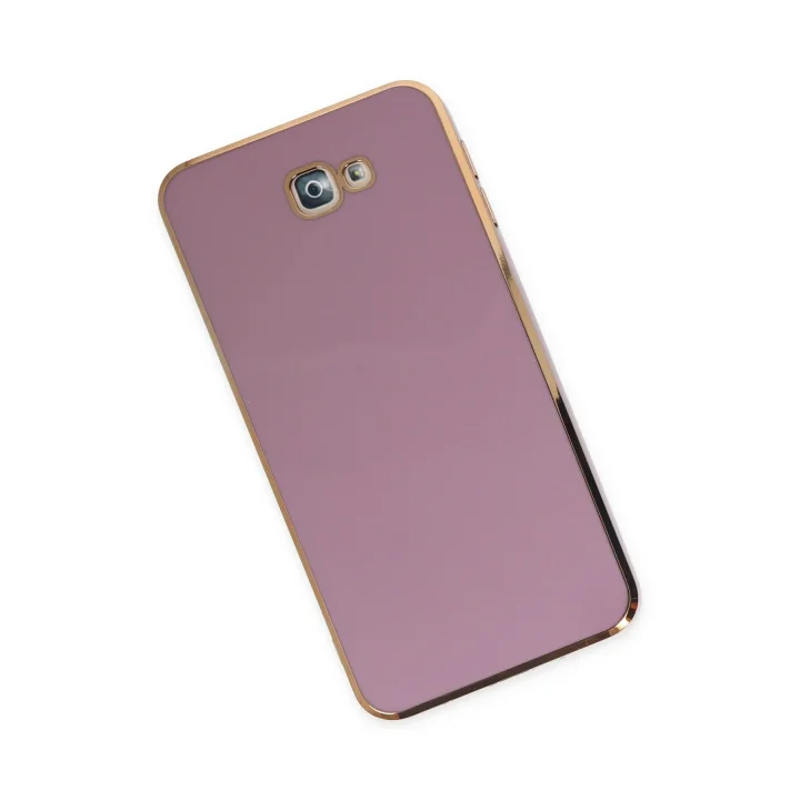 Mey İthalat®  Samsung Galaxy J7 Prime Kılıf Volet Silikon - Mor