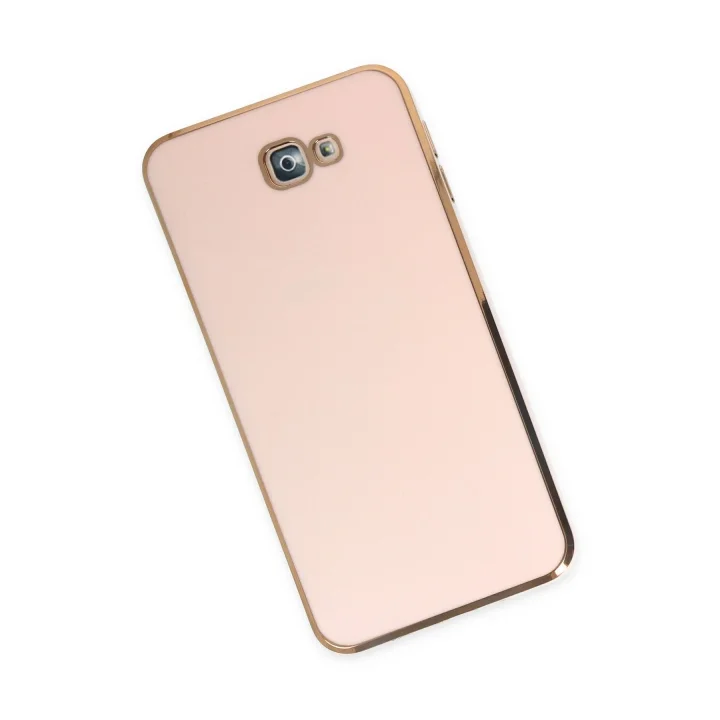 Mey İthalat®  Samsung Galaxy J7 Prime Kılıf Volet Silikon - Pembe