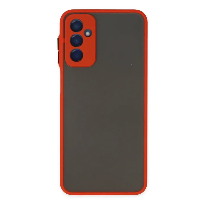 Mey İthalat®  Samsung Galaxy M13 Kılıf Montreal Silikon Kapak - Kırmızı