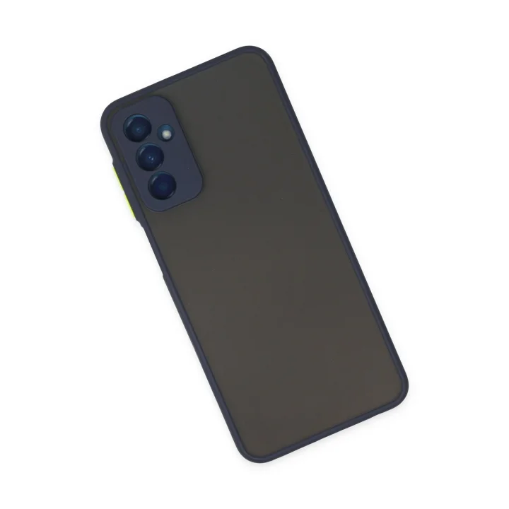 Mey İthalat®  Samsung Galaxy M13 Kılıf Montreal Silikon Kapak - Lacivert