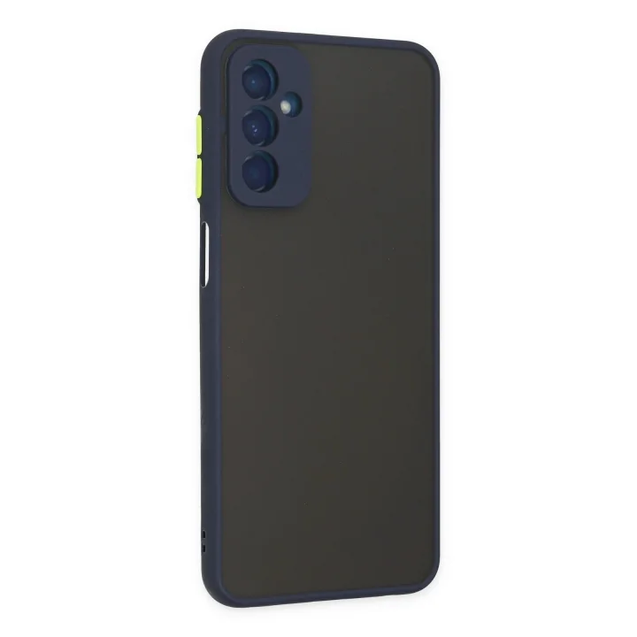 Mey İthalat®  Samsung Galaxy M13 Kılıf Montreal Silikon Kapak - Lacivert